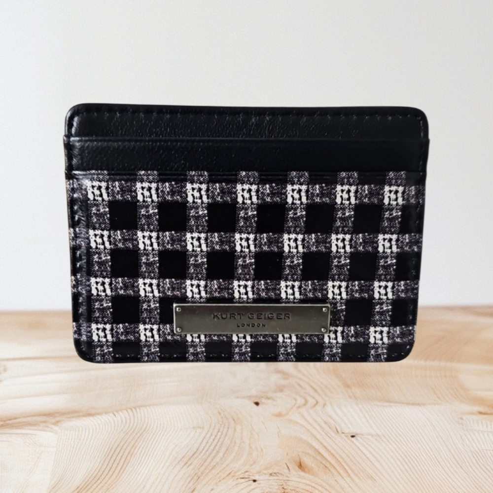 Kurt Geiger London Surrey Charcoal Card Holder, NWT